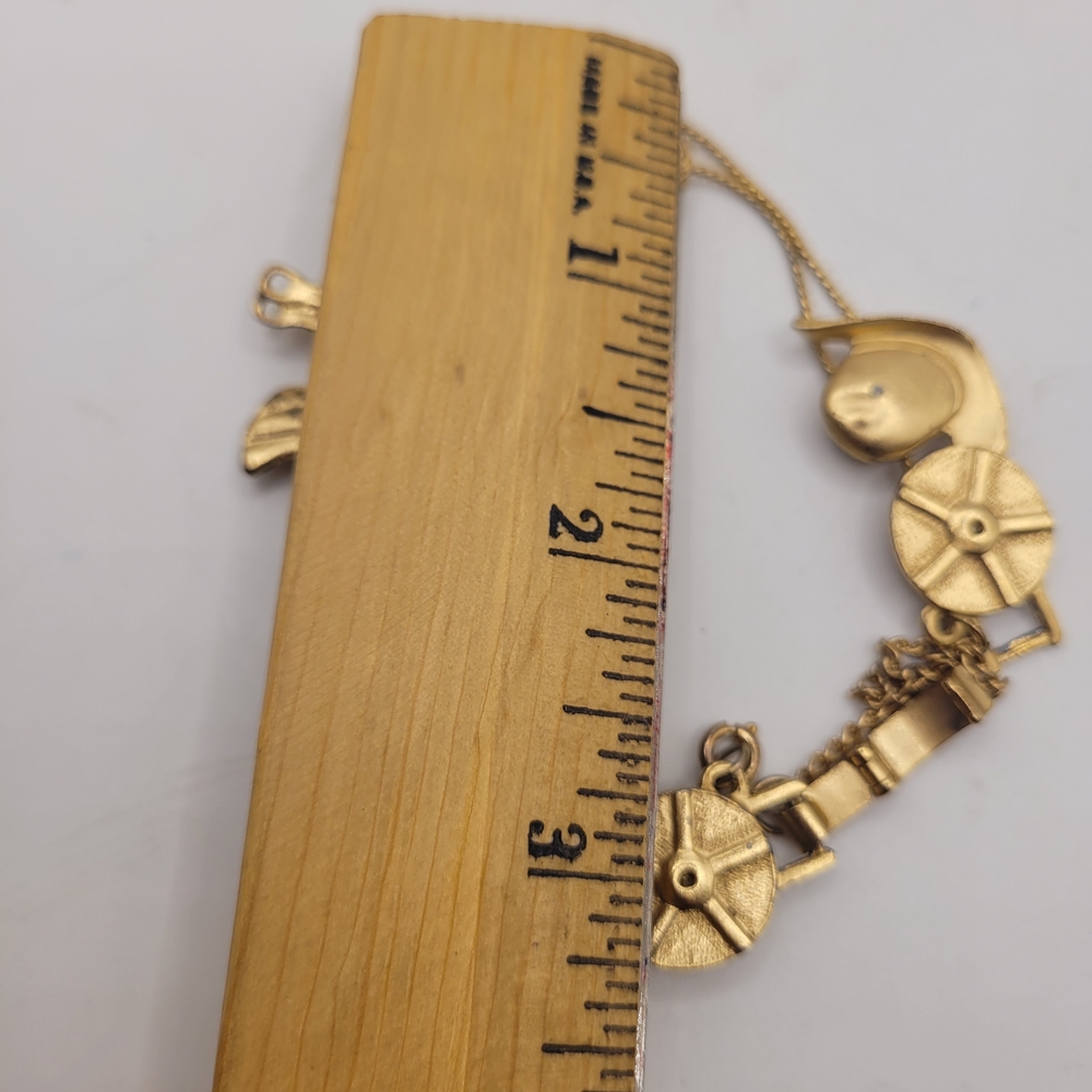 Gold Rodeo Charm Bracelet - Picture 2 of 2